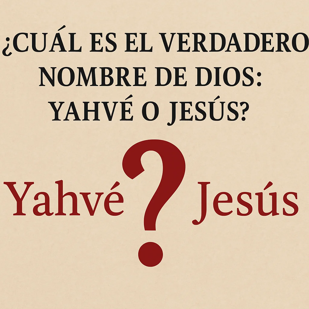 Cuál es el verdadero nombre de Dios Yahvé o Jesús