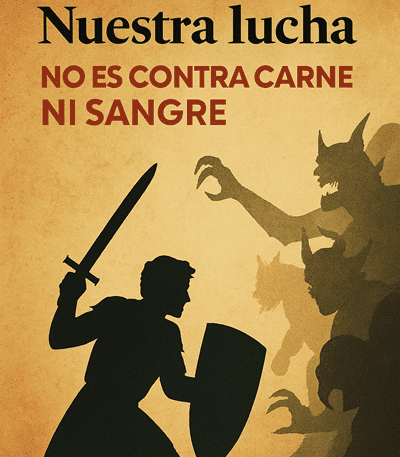 Nuestra lucha no es contra carne ni sangre (Efesios 6:12)