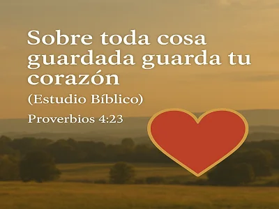 Sobre toda cosa guardada guarda tu corazón (Explicación de Proverbios 4:23)