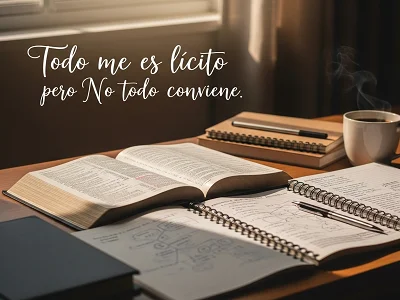 Todo me es lícito pero no todo conviene (1 Corintios 10:23)