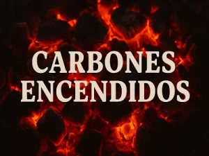 Carbones encendidos