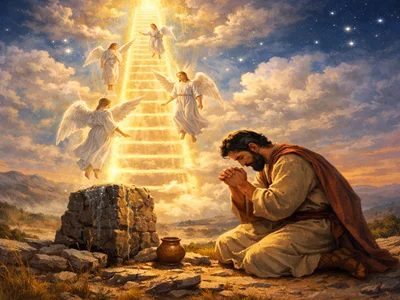 Casa de Dios puerta del cielo: Escalera, Jacob, ángeles