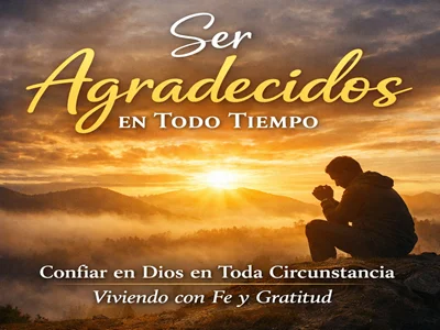 Ser agradecidos en todo tiempo: Confiar en Dios en toda circunstancia, viviendo con fe y gratitud