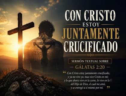 Con Cristo estoy juntamente crucificado sermón textual