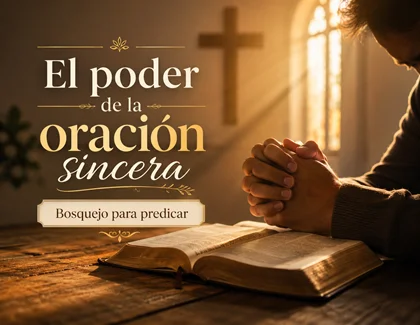 El poder de la oración sincera: bosquejo para predicar