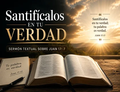 Santifícalos en tu verdad: sermón textual sobre Juan 17:17