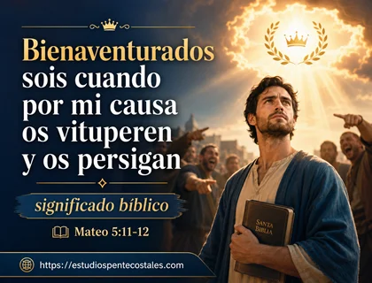 Bienaventurados sois cuando por mi causa os vituperen y os persigan: significado bíblico