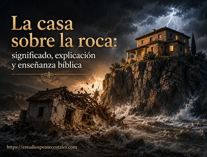 La casa sobre la roca: significado, explicación y enseñanza bíblica