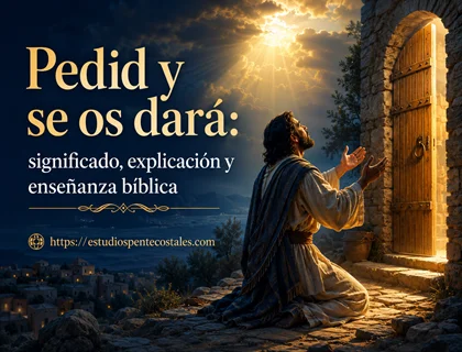 Pedid y se os dará: significado, explicación y enseñanza bíblica