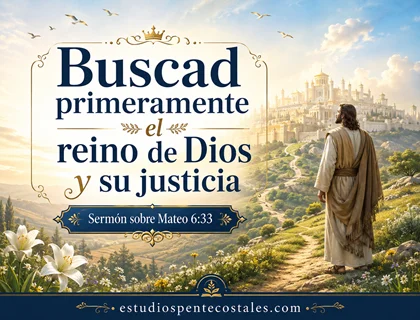 Buscad primeramente el reino de Dios y su justicia: sermón sobre Mateo 6:33