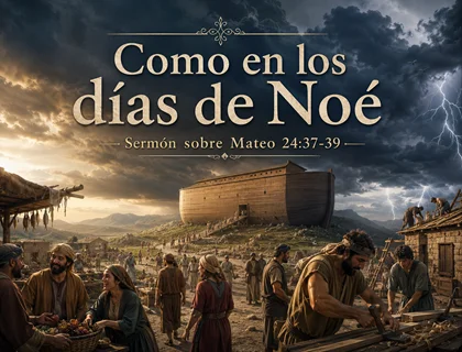 Como en los días de Noé: sermón sobre Mateo 24:37-39
