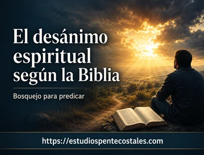 El desánimo espiritual según la Biblia: bosquejo para predicar