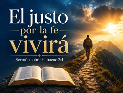 El justo por la fe vivirá: sermón sobre Habacuc 2:4