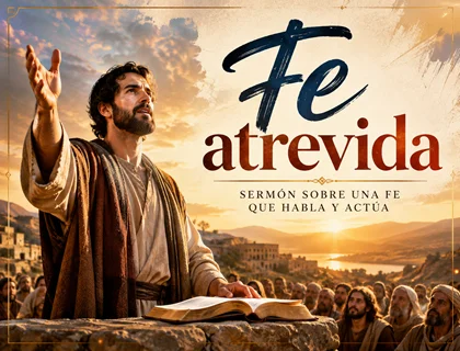 Fe atrevida: sermón sobre una fe que habla y actúa