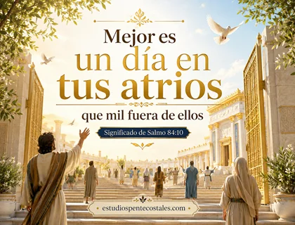 Mejor es un día en tus atrios que mil fuera de ellos: significado de Salmo 84:10