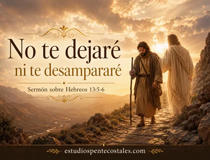 No te dejaré ni te desampararé: sermón sobre Hebreos 13:5-6