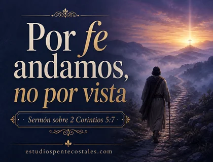 Por fe andamos, no por vista: sermón sobre 2 Corintios 5:7