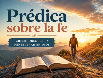 Prédica sobre la fe: creer, obedecer y perseverar en Dios
