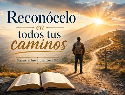 Reconócelo en todos tus caminos: sermón sobre Proverbios 3:5-6