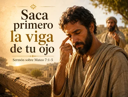 Saca primero la viga de tu ojo: sermón sobre Mateo 7:1-5